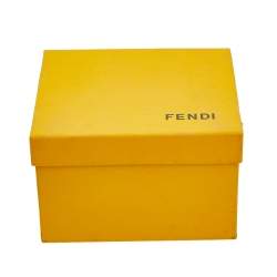 Pre Owned Fendi Black Ceramic Stainless Steel Quadro 6500G Men's Wristwatch 39 mm
