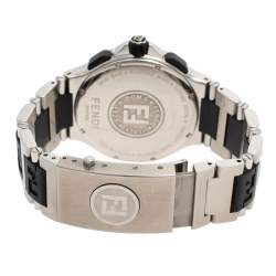 Fendi Yellow Stainless Steel 4800G Chronograph Men's Wristwatch 43 mm