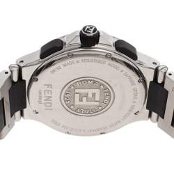 Fendi Yellow Stainless Steel 4800G Chronograph Men's Wristwatch 43 mm