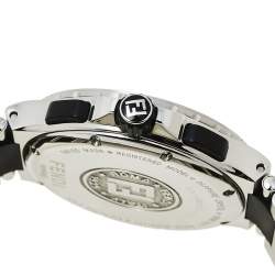 Pre Owned ساعة يد رجالية فندي كرونوغراف M4800 ستانلس ستيل فضية 38 مم 