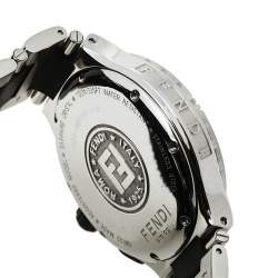 Pre Owned ساعة يد رجالية فندي كرونوغراف M4800 ستانلس ستيل فضية 38 مم 