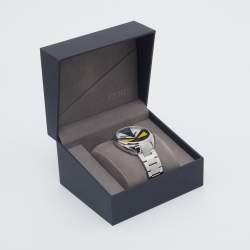 Pre Owned Fendi Multicolor Stainless Steel Momento Bugs 21200G Men's Wristwatch 40 mm