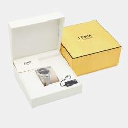 Pre Owned Fendi Black Stainless Steel FOW909 Men's Wristwatch 41 mm