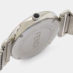 Pre Owned Fendi Black Stainless Steel FOW909 Men's Wristwatch 41 mm