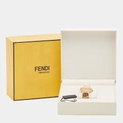 Fendi Champagne Gold Plated Stainless Steel Forever F105061101 Men's Wristwatch 39 mm 