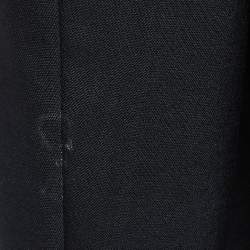 Fendace Black Wool Cut-Out Safety Pin Detail Blazer L