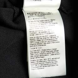Fendance Black Cotton Pique Printed Collar Polo T-Shirt M