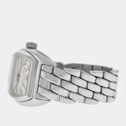 Franck Muller White Stainless Steel Conquistador 8000 Automatic Men's Wristwatch 35 mm