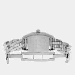 Franck Muller White Stainless Steel Conquistador 8000 Automatic Men's Wristwatch 35 mm