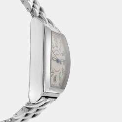 Franck Muller White Stainless Steel Conquistador 8000 Automatic Men's Wristwatch 35 mm