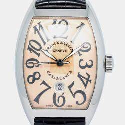 Franck Muller Casablanca 8880 C DT Automatic Cream Stainless Steel Men's Wristwatch 39mm
