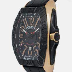 Franck Muller Grand Prix 9900 SC GP Automatic Black 18K Rose Gold Titanium Men's Wristwatch 49mm