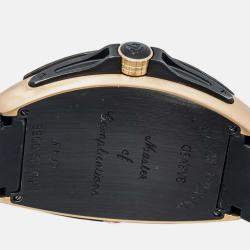 Franck Muller Grand Prix 9900 SC GP Automatic Black 18K Rose Gold Titanium Men's Wristwatch 49mm