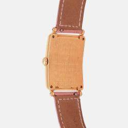 Pre Owned Franck Muller Long Island 952 QZ REL Quartz Silver 18K Rose Gold Women’s Wristwatch 26 mm