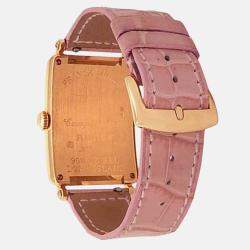 Pre Owned Franck Muller Long Island 952 QZ REL Quartz Silver 18K Rose Gold Women’s Wristwatch 26 mm