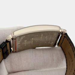 Pre Owned Franck Muller Long Island 1000 SC Automatic Orange 18k White Gold Men's Wristwatch 45 mm