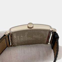 Pre Owned Franck Muller Long Island 1000 SC Automatic Orange 18k White Gold Men's Wristwatch 45 mm