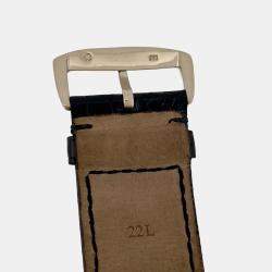 Pre Owned Franck Muller Long Island 1000 SC Automatic Orange 18k White Gold Men's Wristwatch 45 mm