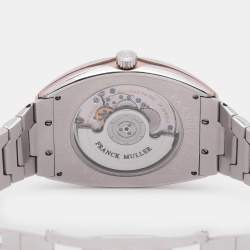 Pre Owned Franck Muller Salmon Stainless Steel Vanguard Slim Vintage V 41 S S6 AT FO Automatic Watch 40MM