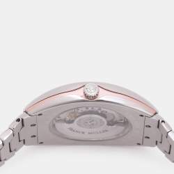 Pre Owned Franck Muller Salmon Stainless Steel Vanguard Slim Vintage V 41 S S6 AT FO Automatic Watch 40MM