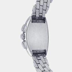 Pre Owned Franck Muller Conquistador 8001 CC Automatic Chronograph Black Dial Stainless Steel Men's Wristwatch 34 mm