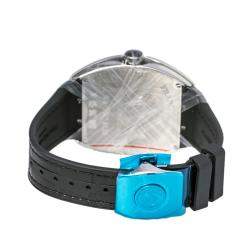 Franck Muller Black Stainless Steel Vanguard V 45 SC DT AC NR Men's Wristwatch 44 mm