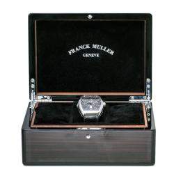Franck Muller Black Stainless Steel Vanguard V 45 SC DT AC NR Men's Wristwatch 44 mm