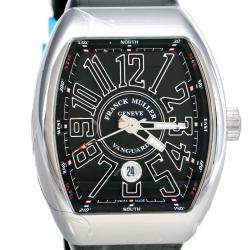 Franck Muller Black Stainless Steel Vanguard V 45 SC DT AC NR Men's Wristwatch 44 mm