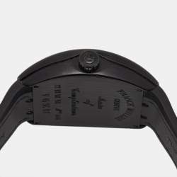 Franck Muller Black Titanium Alligator Leather Rubber Vanguard V45 SC DT TT NR BR NR Men's Wristwatch 44 mm