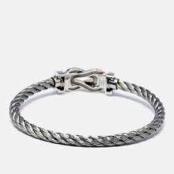 Fred Chance Infinie 18k White Gold Stainless Steel Bracelet 17