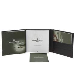 مملوكة مسبقًا Frederique Constant Silver Rose Gold Plated Stainless Steel Slimline FC-235M4S4 Men's Wristwatch 37 mm