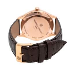 Pre Owned  ساعة يد رجالية فريدريك كونستانت كلاسيكس FC-303MLG5B4 أوتوماتيك ستانلس ستيل مطلي ذهب وجلد وردية 40 مم 