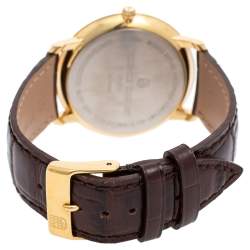 Frederique Constant Silver Gold Plated Stainless Steel Slimline FC200/220/245X5S34/5/6 Men's Wristwatch 38 mm  