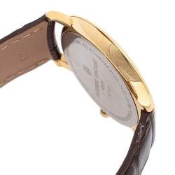 Frederique Constant Silver Gold Plated Stainless Steel Slimline FC200/220/245X5S34/5/6 Men's Wristwatch 38 mm  