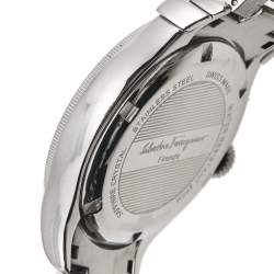  Salvatore Ferragamo Black Stainless Steel 1898 FF3 Men's Wristwatch 43 mm