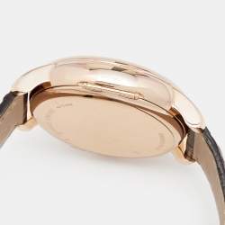 Frederique Constant Silver Rose Gold Plated Alligator Leather Limited Edition Zodiac FC-724CC4H4 Men's Wristwatch 41 mm