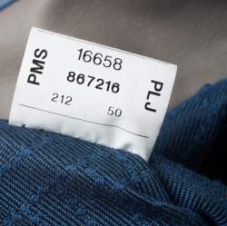 Pre Owned Furla Grey/Blue Leather Icaro Backpack