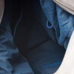 حقيبة ظهر فورلا جلد رصاصية/ زرقاء