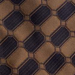Pre Owned Gianfranco Ferre Metallic Bicolor Jacquard Silk Tie
