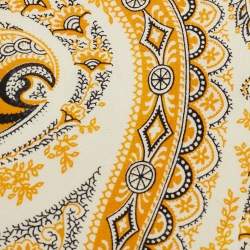 مملوكة مسبقًا Gianfranco Ferre Cream Paisley Print Silk Classic Tie