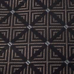 Gianfranco Ferre Vintage Brown Jacquard Silk Tie