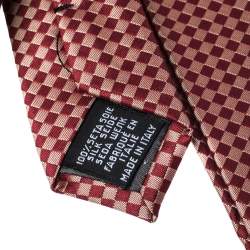 Gianfranco Ferre Bicolor Checkered Silk Jacquard Tie