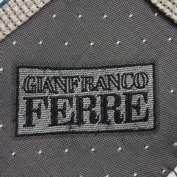 Gianfranco Ferre Beige Striped Linen Silk Tie