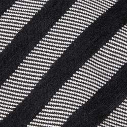 Gianfranco Ferre Grey & Black Diagonal Striped Jacquard Tie