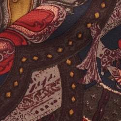 Gianfranco Ferre Vintage Red Printed Silk Tie