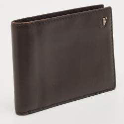 Gianfranco Ferre Brown Leather Bifold Wallet