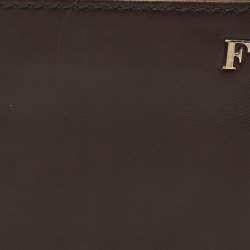 Gianfranco Ferre Brown Leather Bifold Wallet