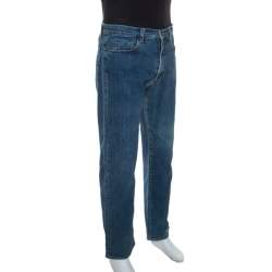 Pre Owned Gianfranco Ferre Blue Denim Straight Leg Jeans L