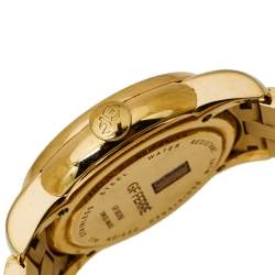 Pre Owned GF Ferre Mother of Pearl Gold Plated Stainless Steel GF.9025B Quartz Men's Wristwatch 41MM
