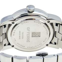 Pre Owned GF Ferre Brown Stainless Steel GF.9025B Quartz Men's Wristwatch 41 mm